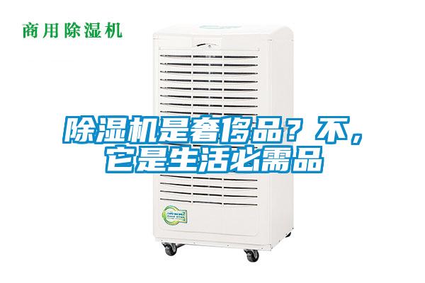 除濕機是奢侈品？不，它是生活必需品