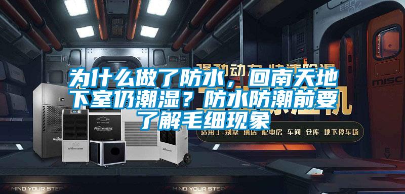 為什么做了防水，回南天地下室仍潮濕？防水防潮前要了解毛細現象