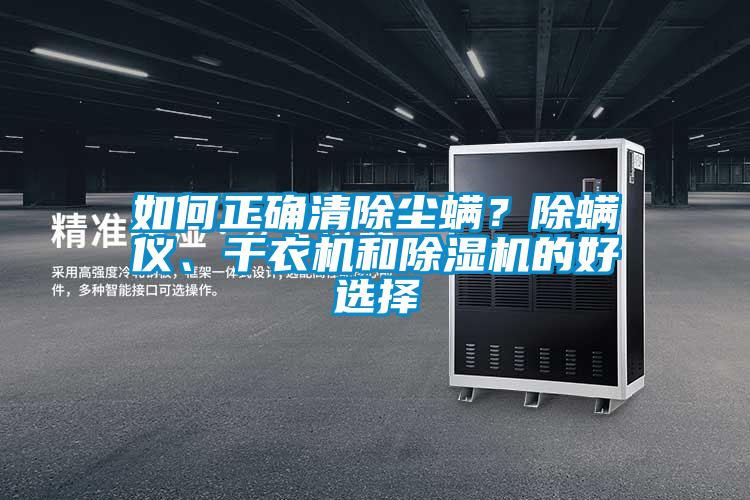 如何正確清除塵螨？除螨儀、干衣機和除濕機的好選擇