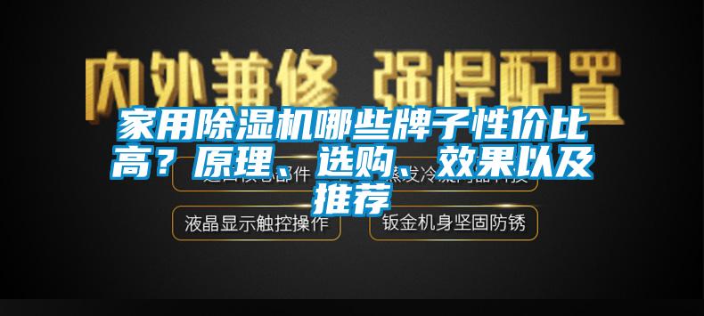 家用除濕機哪些牌子性價比高？原理、選購、效果以及推薦