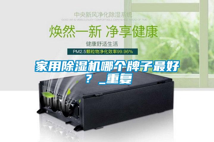 家用除濕機哪個牌子最好？_重復