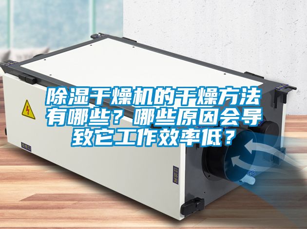 除濕干燥機的干燥方法有哪些？哪些原因會導致它工作效率低？