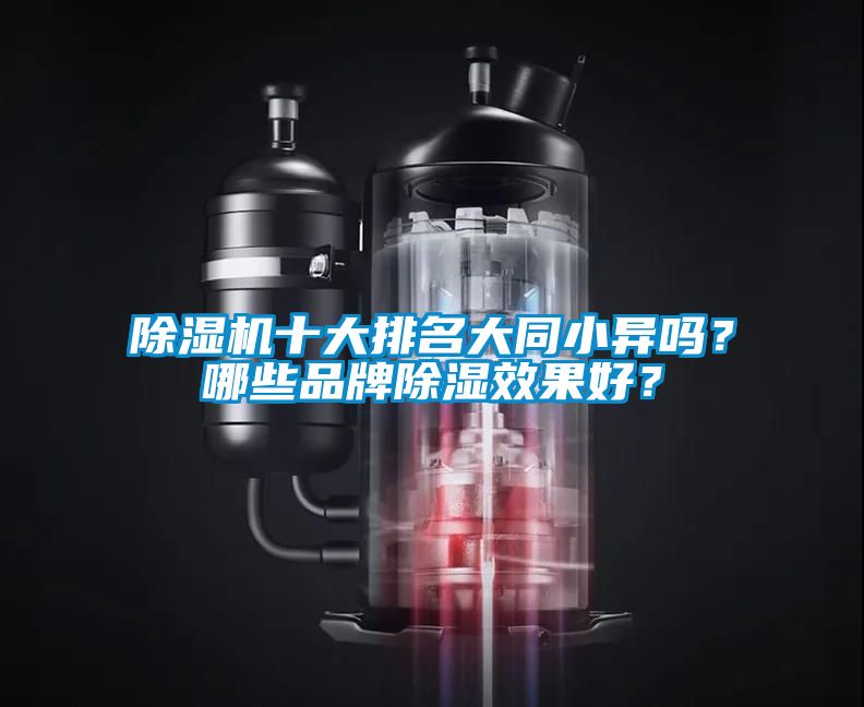 除濕機十大排名大同小異嗎？哪些品牌除濕效果好？