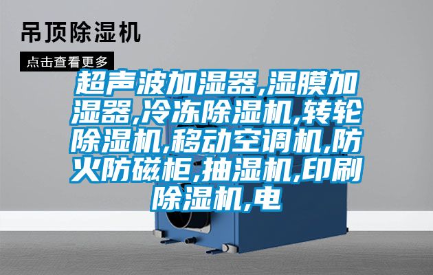 超聲波加濕器,濕膜加濕器,冷凍除濕機,轉輪除濕機,移動空調機,防火防磁柜,抽濕機,印刷除濕機,電